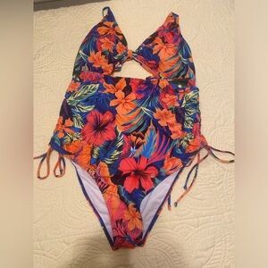 Beautiful Tropical Floral Women’s one piece Swimsuit